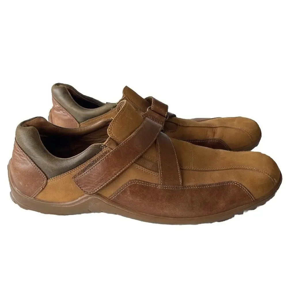 Cole Haan Men’s 13 Brown Leather Slip On Casual Sneakers Shoes